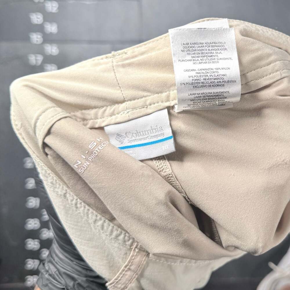 Columbia Omni-Shade Sandy River Cargo Skort Size 10 Tan - Picture 7 of 9